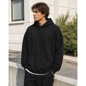 Hours Heavyweight Hoodie Mens Oversized Cotton French Terry